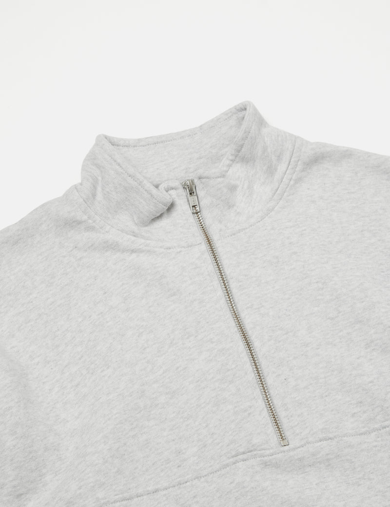 Colorful Standard Organic Quarter Zip Pullover - Snow Melange