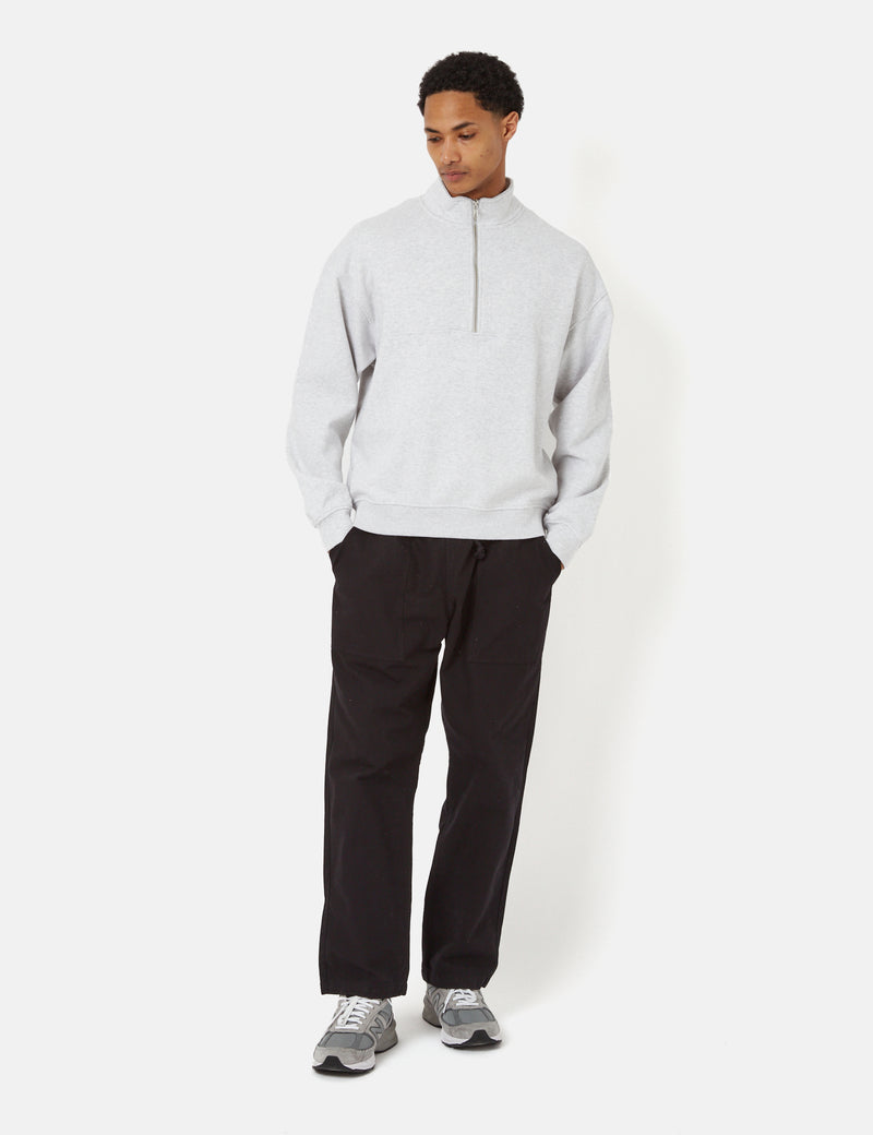 Colorful Standard Organic Quarter Zip Pullover - Snow Melange
