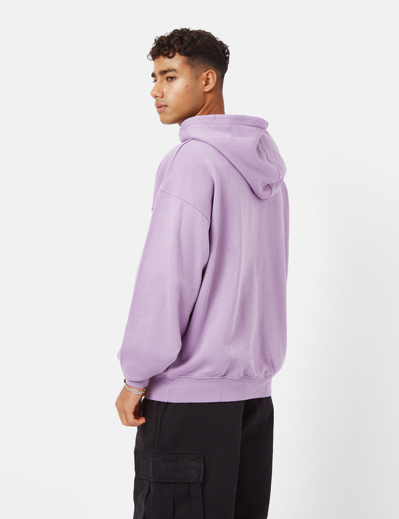 Sweat à Capuche Oversize Bio Colourful Standard - Violet Nacré