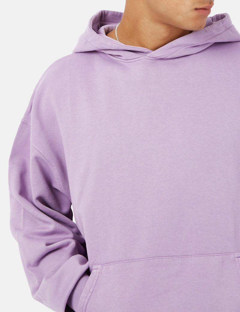Sweat à Capuche Oversize Bio Colourful Standard - Violet Nacré