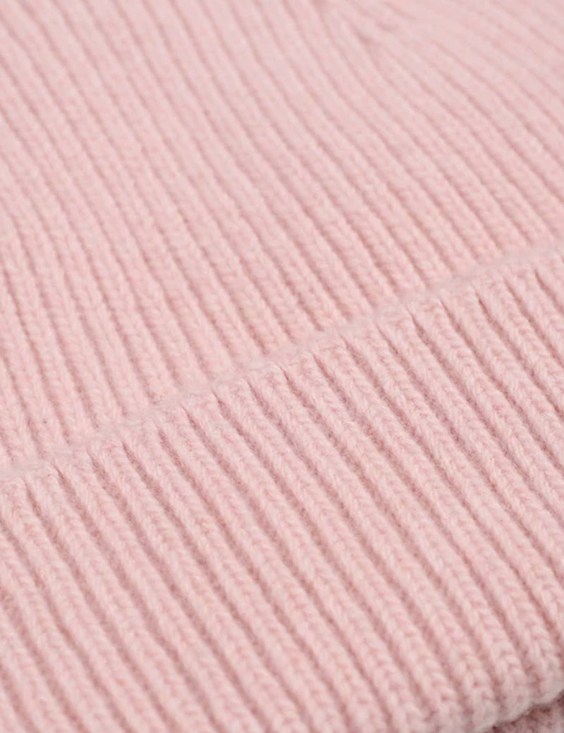 Bunte Standard-Merinowolle-Mütze – Faded Pink