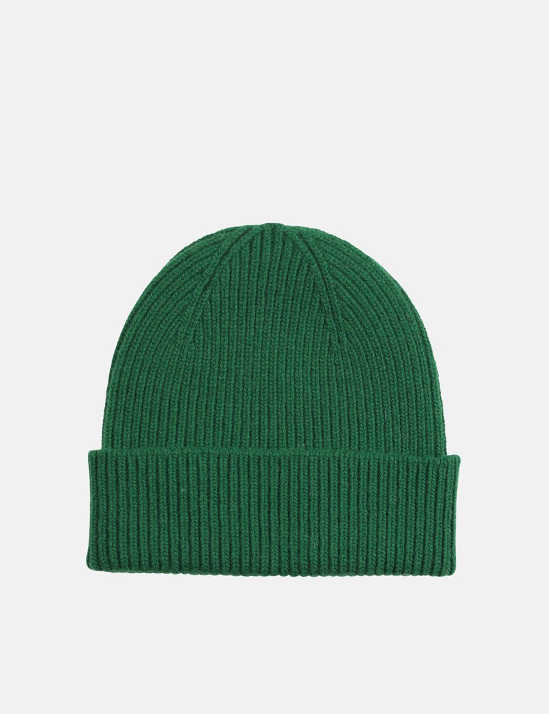 Colorful Standard Merino Wool Beanie Hat - Kelly Green