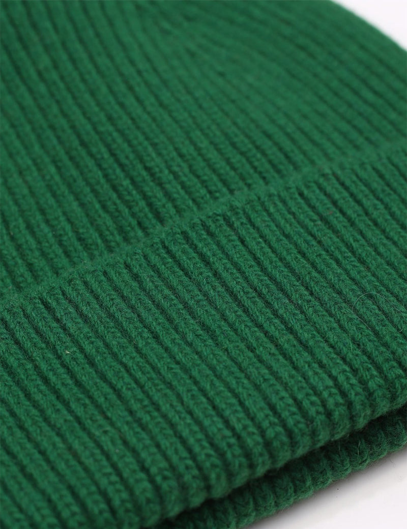 Colorful Standard Merino Wool Beanie Hat - Kelly Green