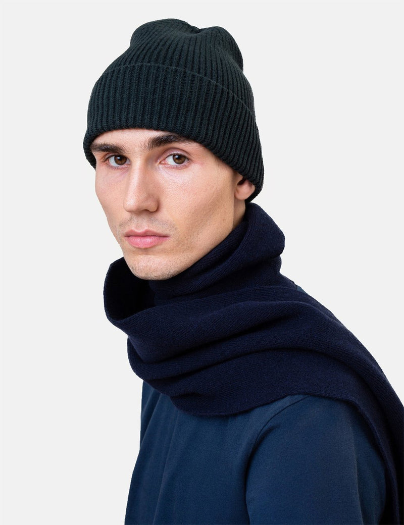Colorful Standard Merino Wool Scarf - Navy Blue