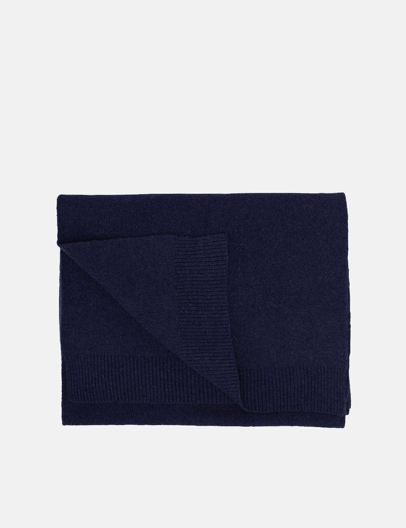 Colorful Standard Merino Wool Scarf - Navy Blue