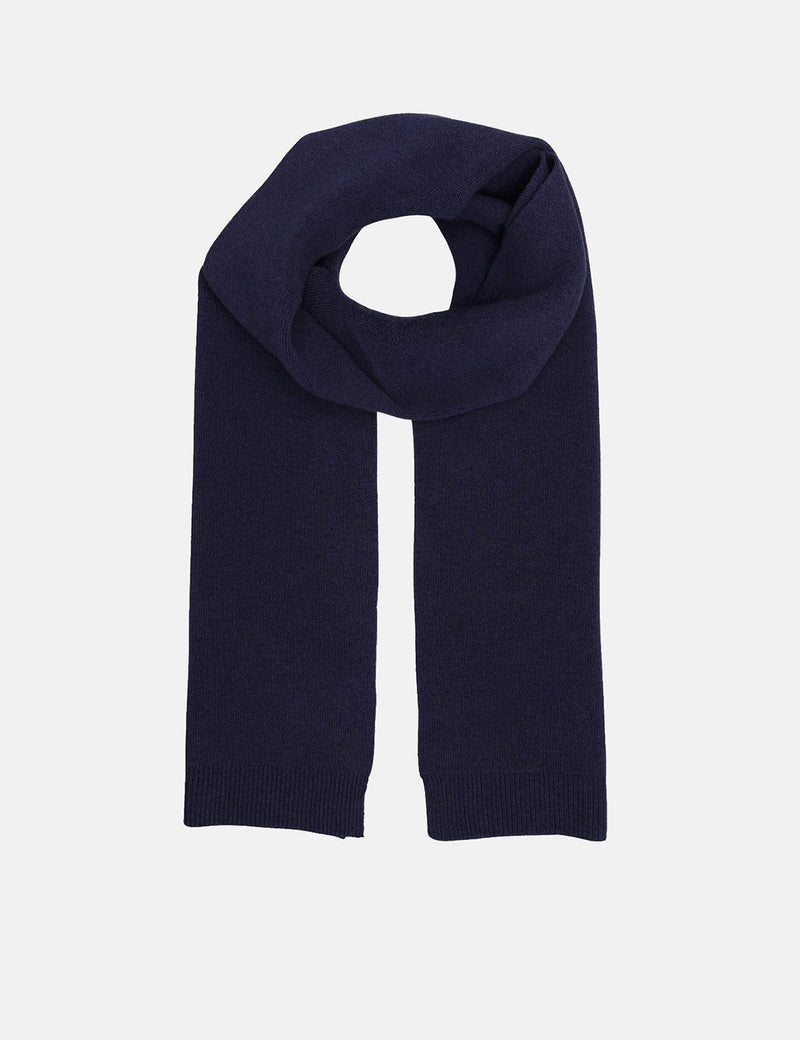 Colorful Standard Merino Wool Scarf - Navy Blue
