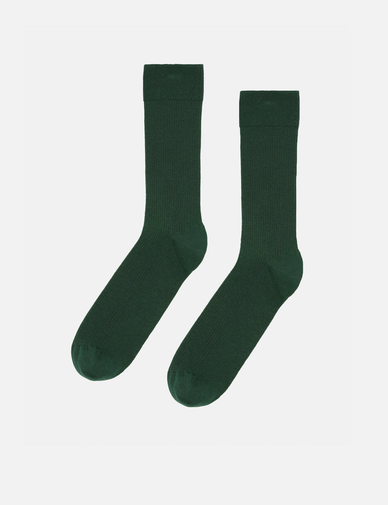 Bunte Standard Classic Organic Socke - Smaragdgrün