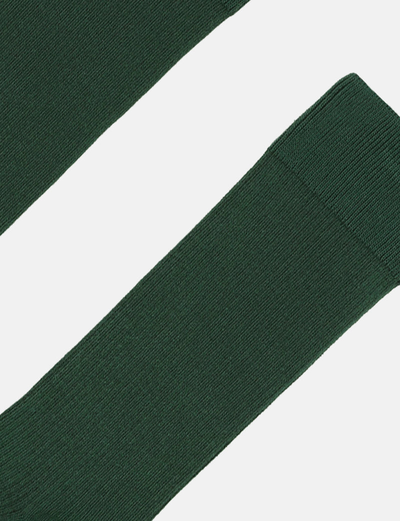 Chaussette Bio Classique Colorée Standard - Vert Émeraude