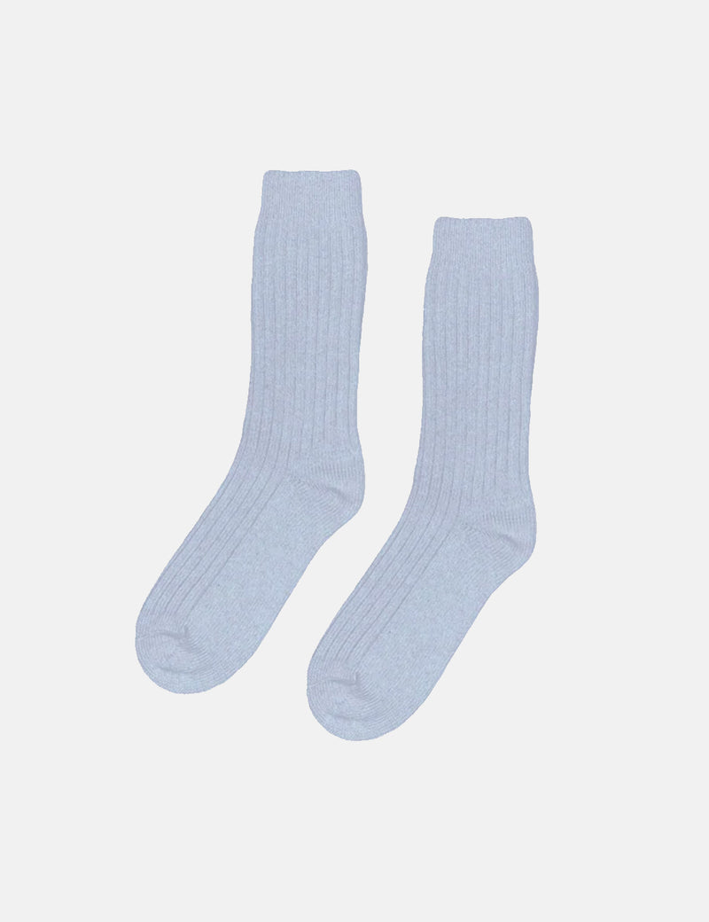 Chaussettes Colourful Standard en Laine Mérinos - Bleu Polaire