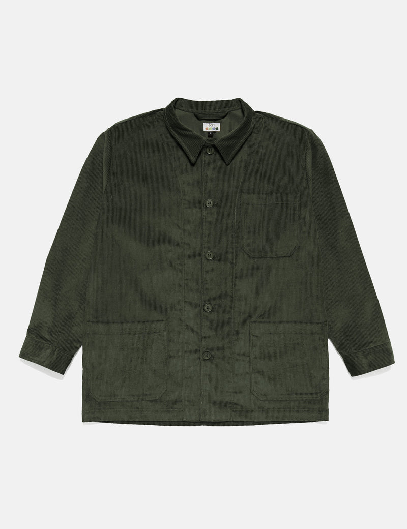 SCRT Cord Work Shirt - Olive Green