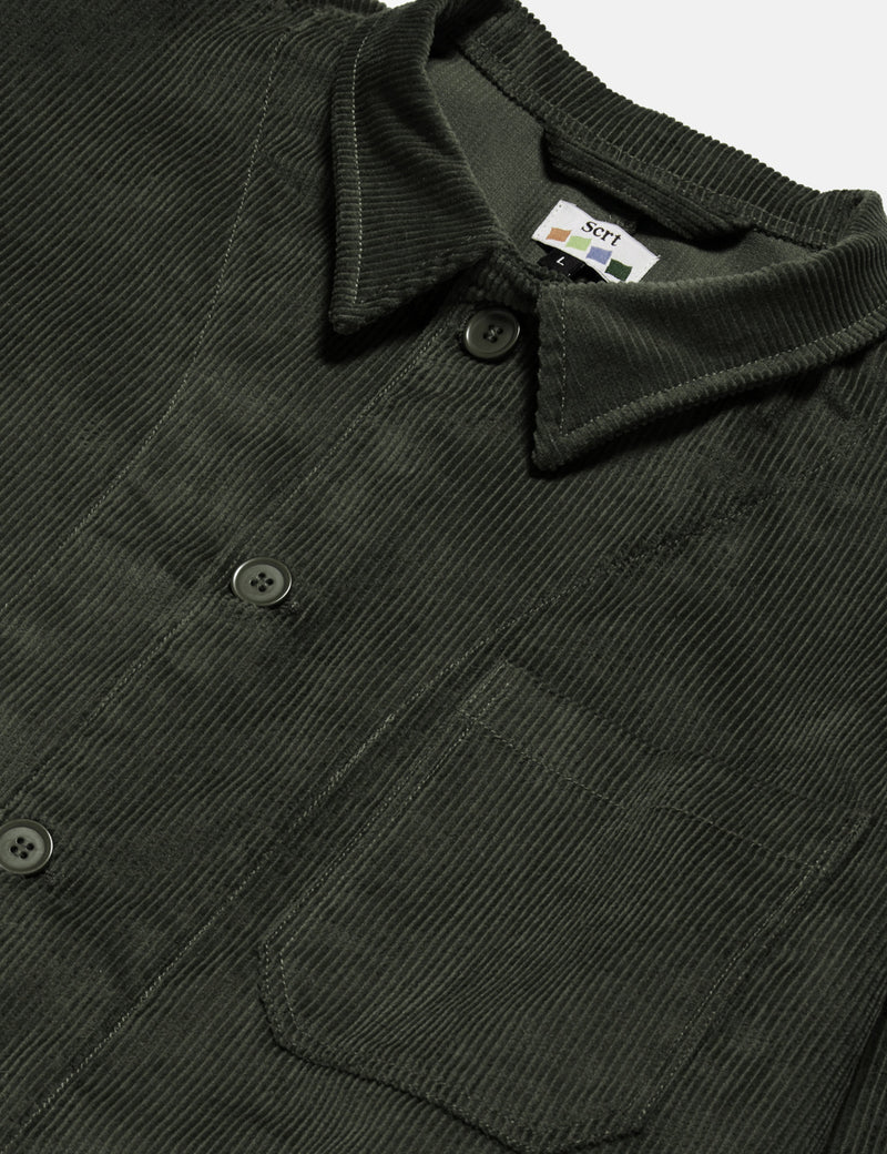 SCRT Cord Work Shirt - Olive Green