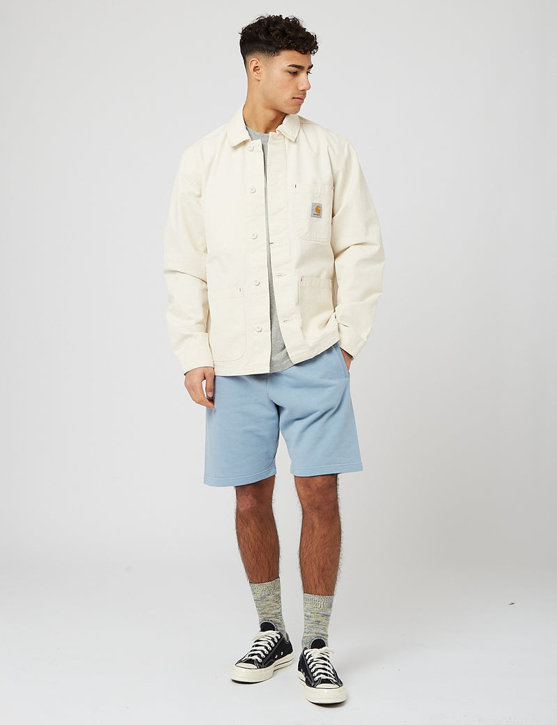 Carhartt-WIP Pocket Sweat Shorts - Frosted Blue