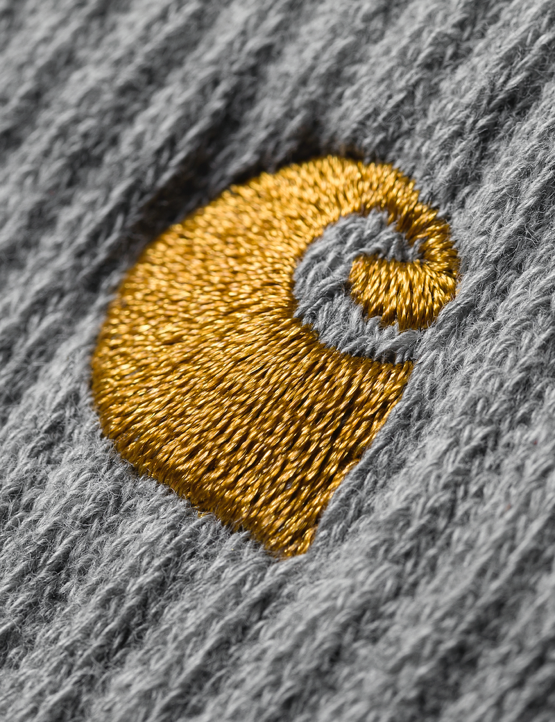 Carhartt-WIP Chase Socks - Dark Grey Heather/Gold