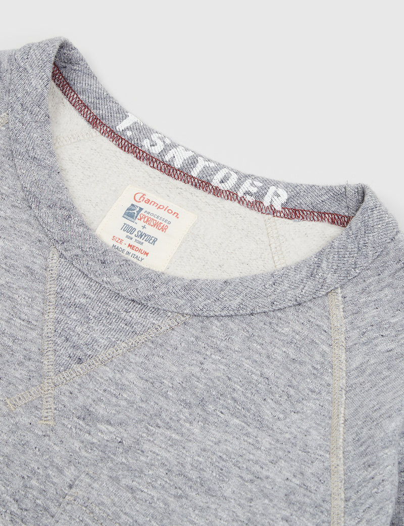 Champion x Todd Snyder Crewneck Sweat - Grey Heather