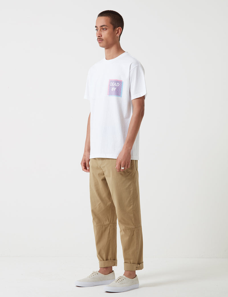 Stu Gazi Dead AirTシャツ-ホワイト