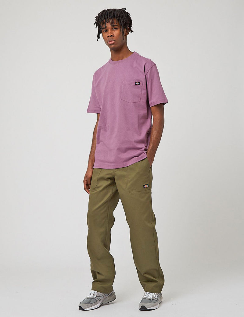 Dickies Porterdale 포켓 티셔츠-Purple Gumdrop