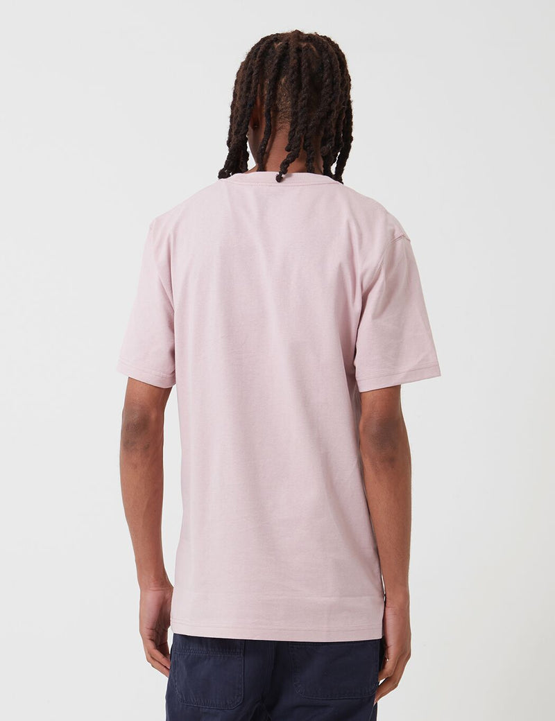 ディッキーズポーターデールポケットTシャツ-バイオレット/ピンク