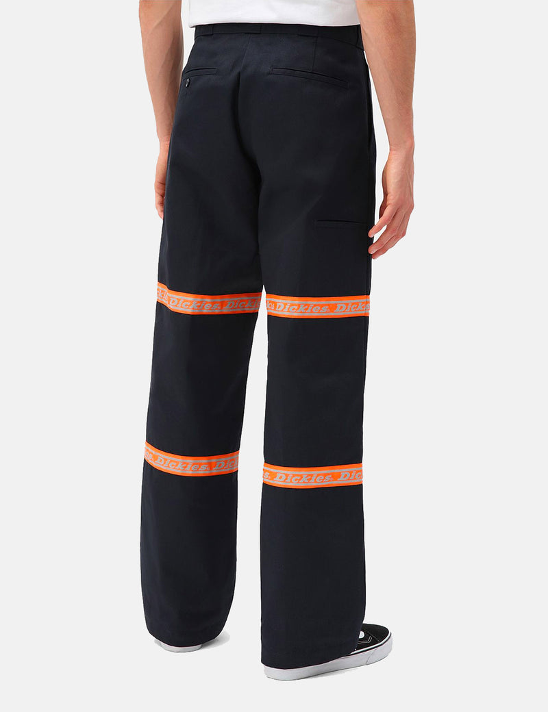 Dickies Gardere Reflective Tape Trousers - Dark Navy Blue