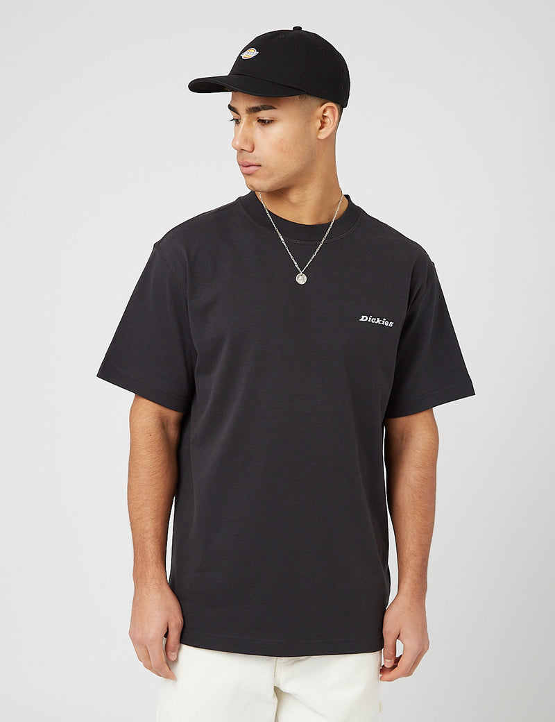 DickiesロレットTシャツ（ヘビー級）-ブラック