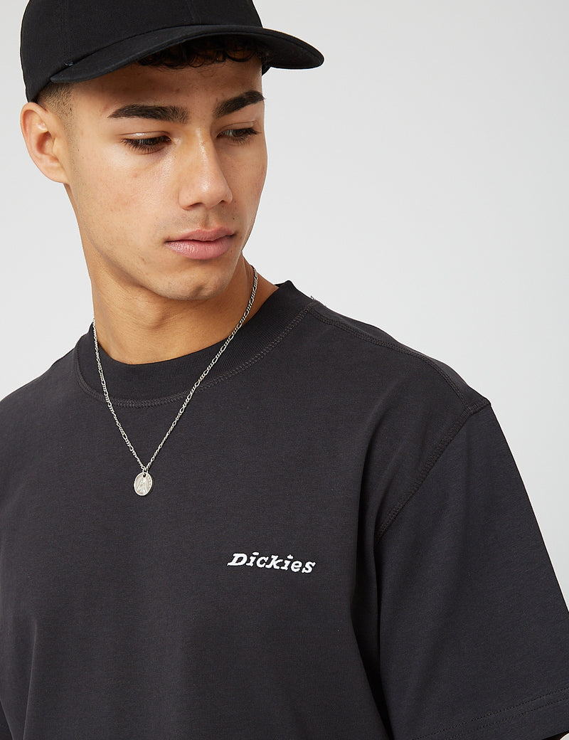 DickiesロレットTシャツ（ヘビー級）-ブラック
