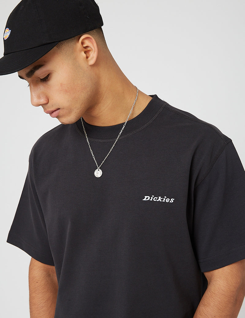 Dickies 로레토 티셔츠(헤비급) - 블랙
