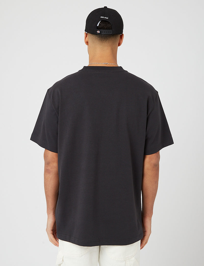 DickiesロレットTシャツ（ヘビー級）-ブラック