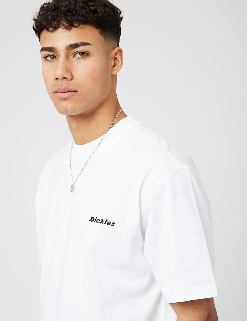 DickiesロレットTシャツ（ヘビーウェイト）-ホワイト