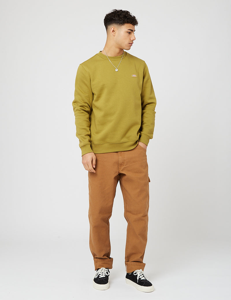 Dickiesオークポートスウェットシャツ-グリーンモス