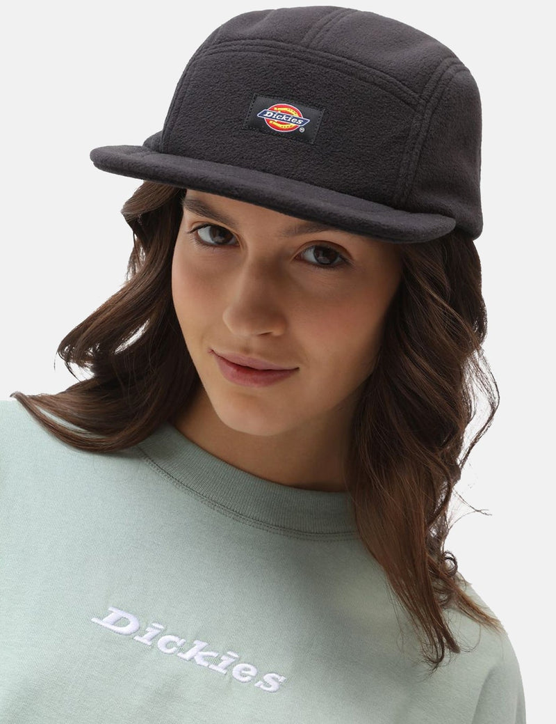 Dickies Sleetmute 5-パネルキャップ（フリース）-ブラック