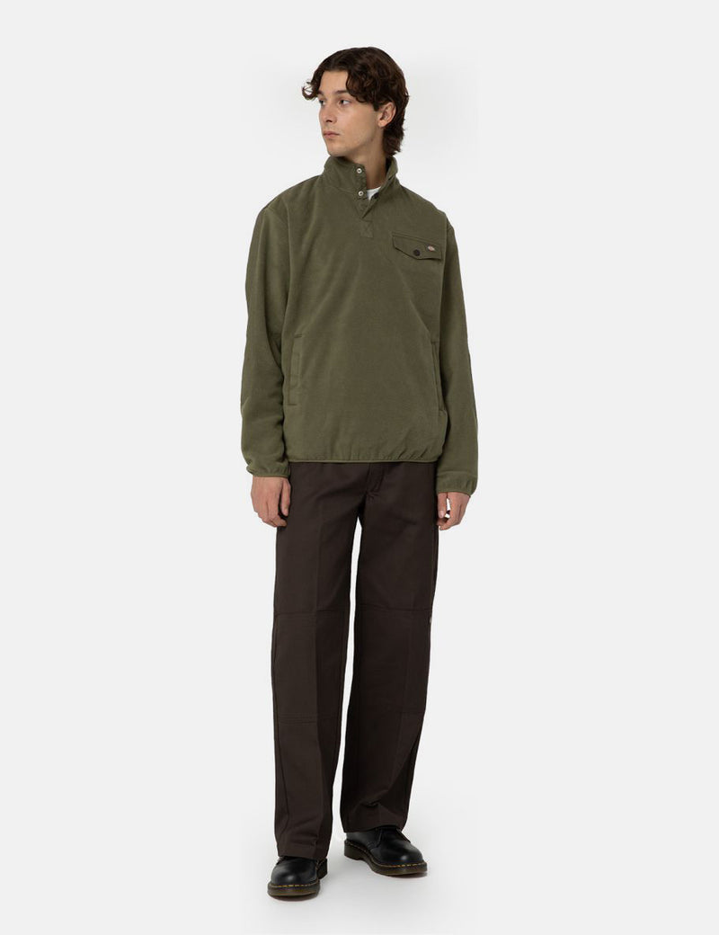 Dickies Port Allen Fleece Pull - Vert militaire