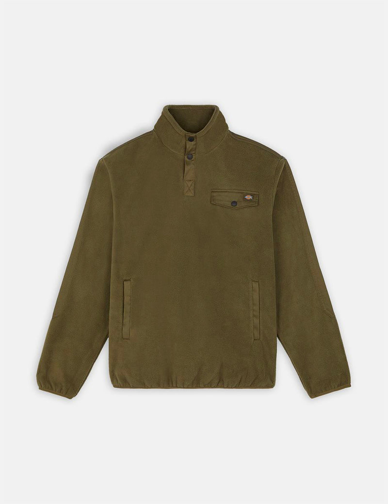 Dickies Port Allen Fleece Pull - Vert militaire
