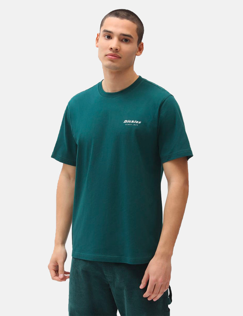 DickiesリワークTシャツ-ポンデローサパイングリーン