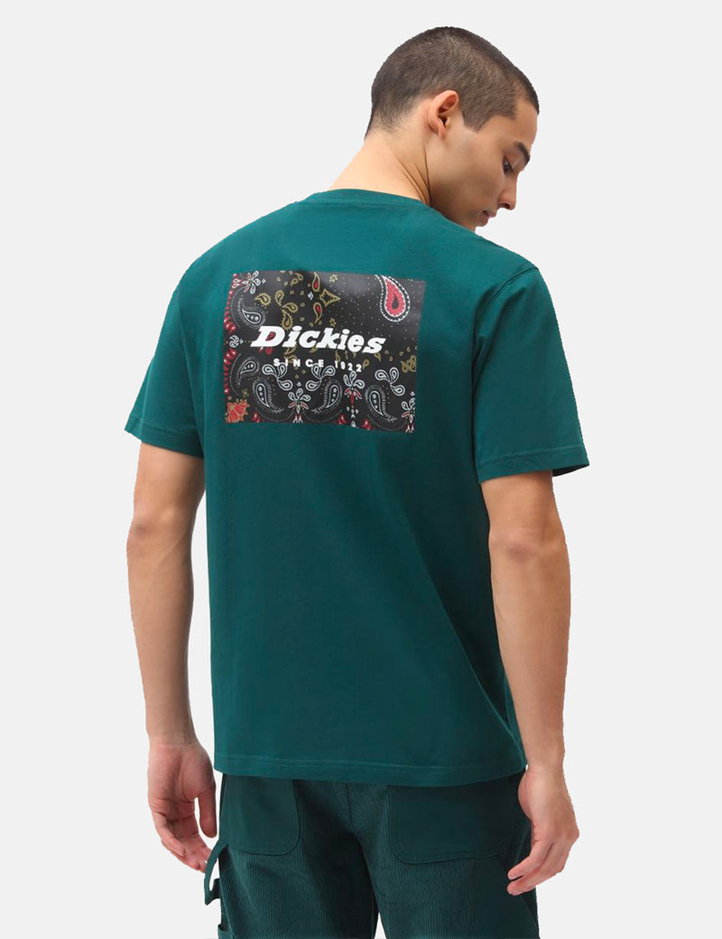 DickiesリワークTシャツ-ポンデローサパイングリーン