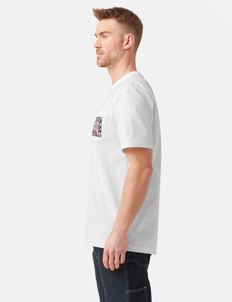 T-shirt à logo 100 anniversaire de Dickies - Blanc