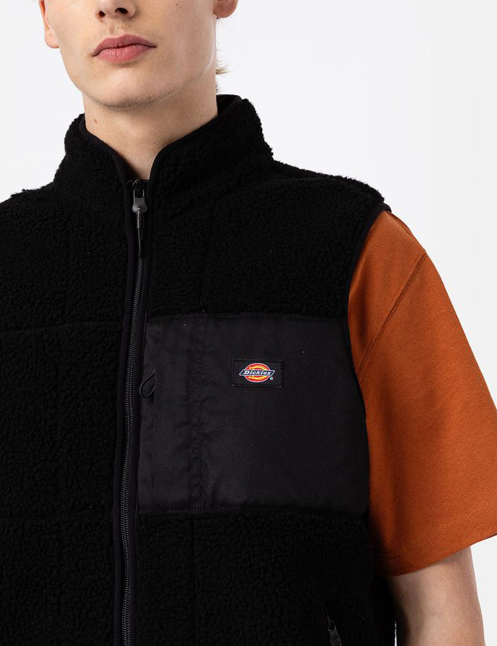 Dickies Red Chute Fleece Gilet - Noir