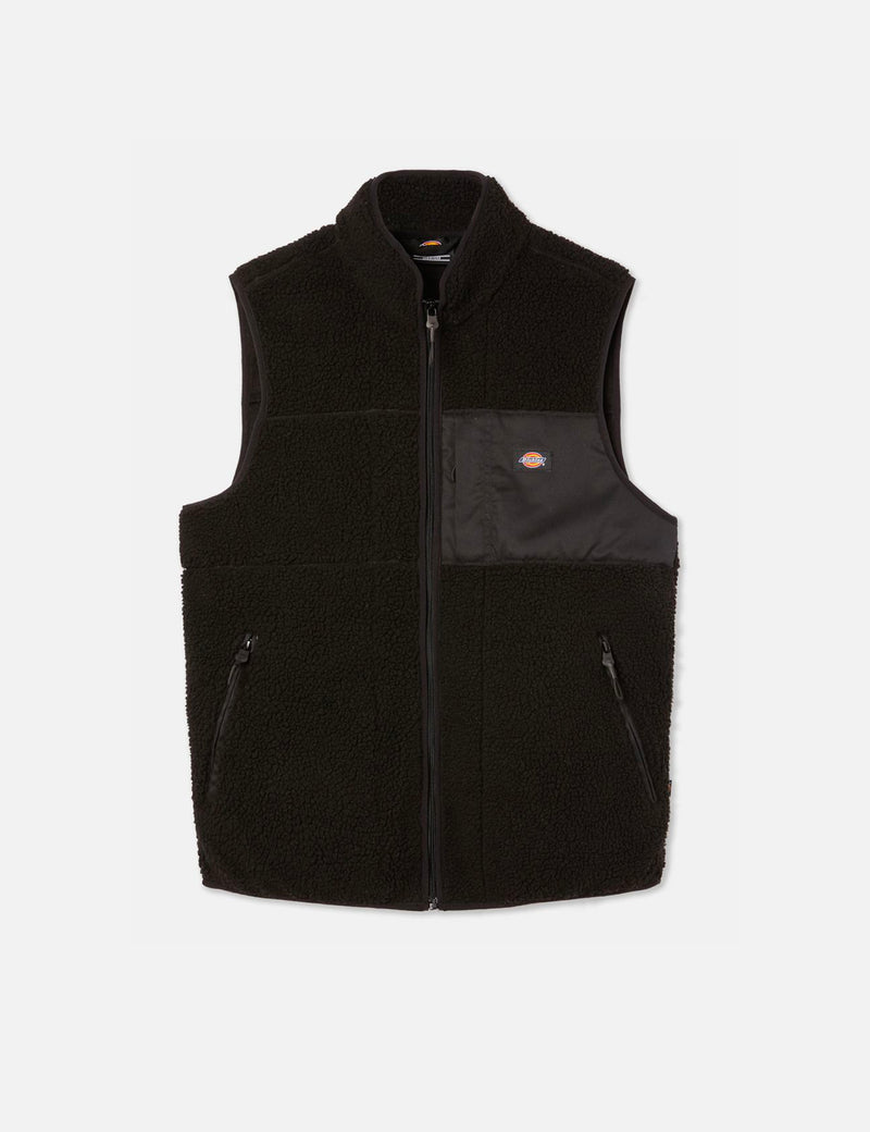 Dickies Red Chute Fleece Gilet - Noir