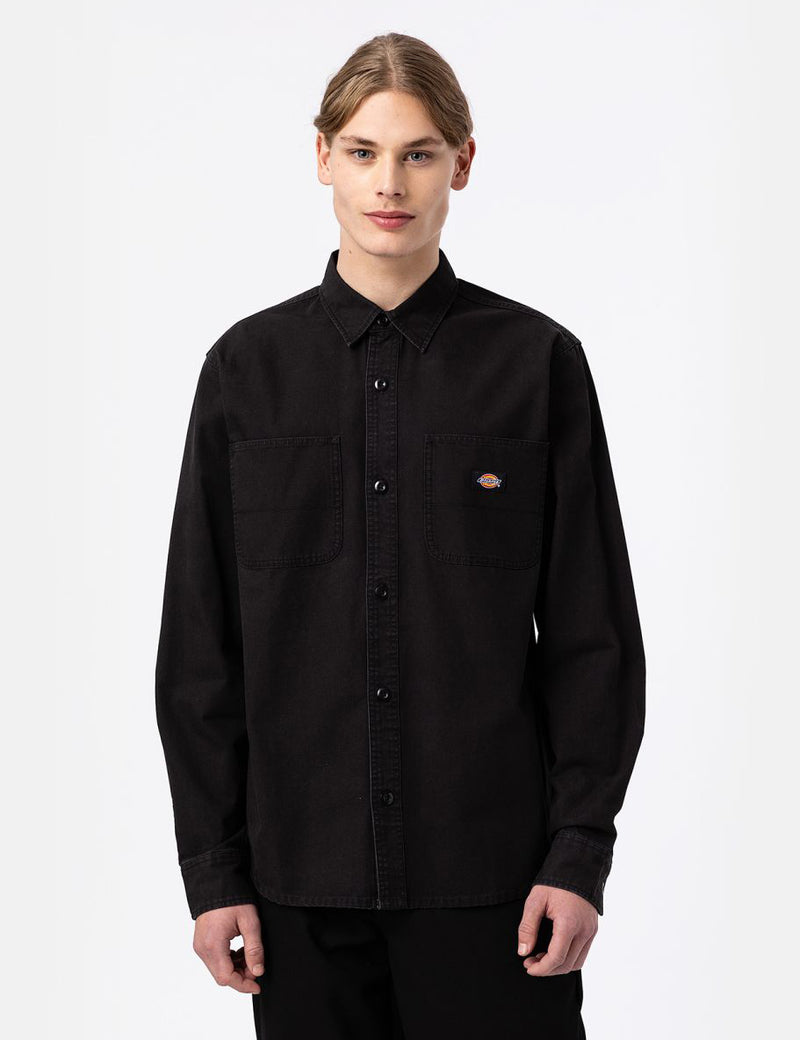 Chemise en toile Dickies Duck - Stone Washed Black