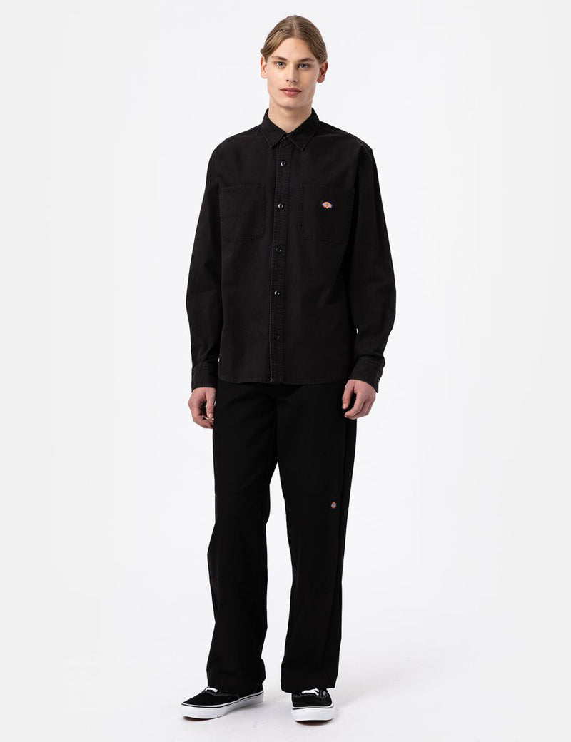 Chemise en toile Dickies Duck - Stone Washed Black