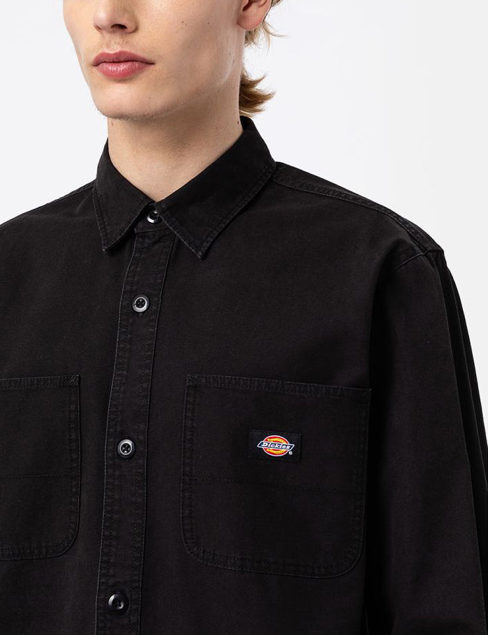 Chemise en toile Dickies Duck - Stone Washed Black