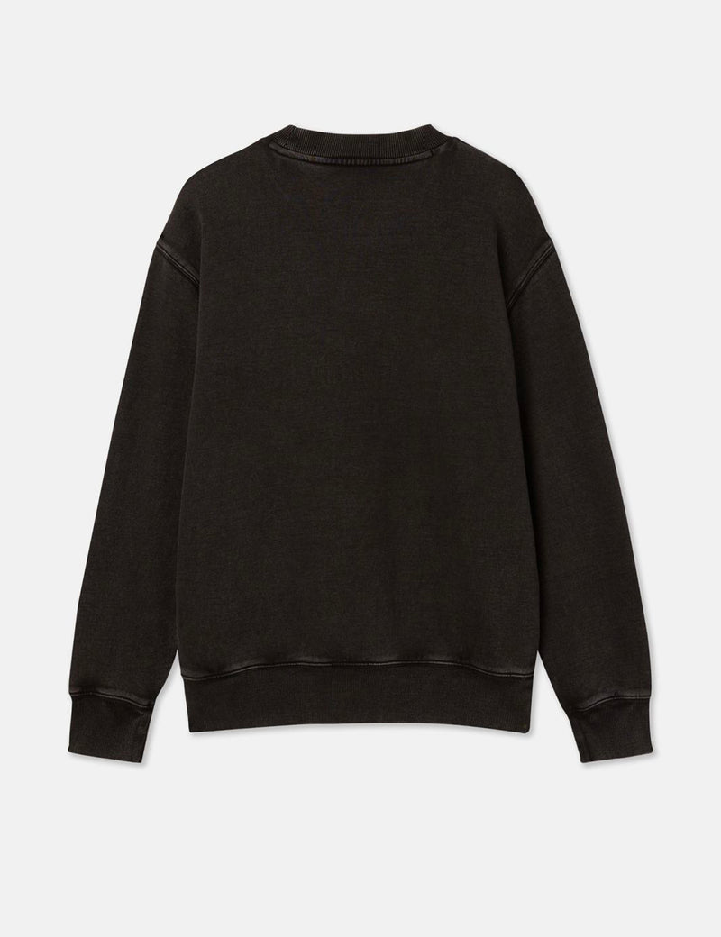 Sweat délavé Dickies Icon - Noir