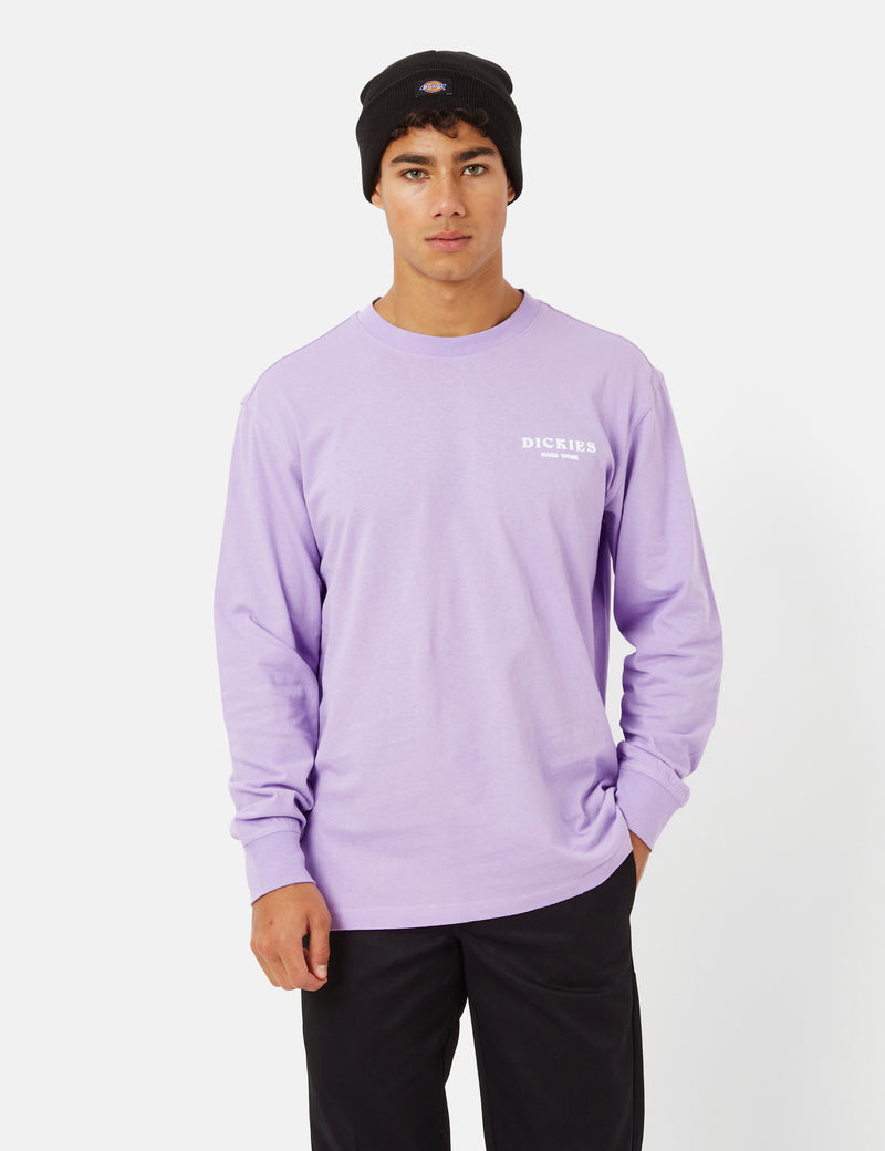 Dickies Oatfield Long Sleeve T-Shirt - Purple Rose