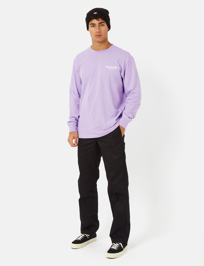 Dickies Oatfield Long Sleeve T-Shirt - Purple Rose