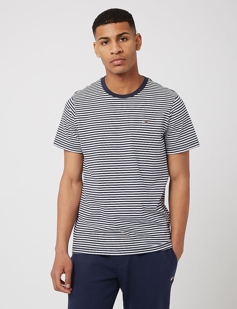 Tommy Jeans Classic Stripe T-Shirt - Navy Blue