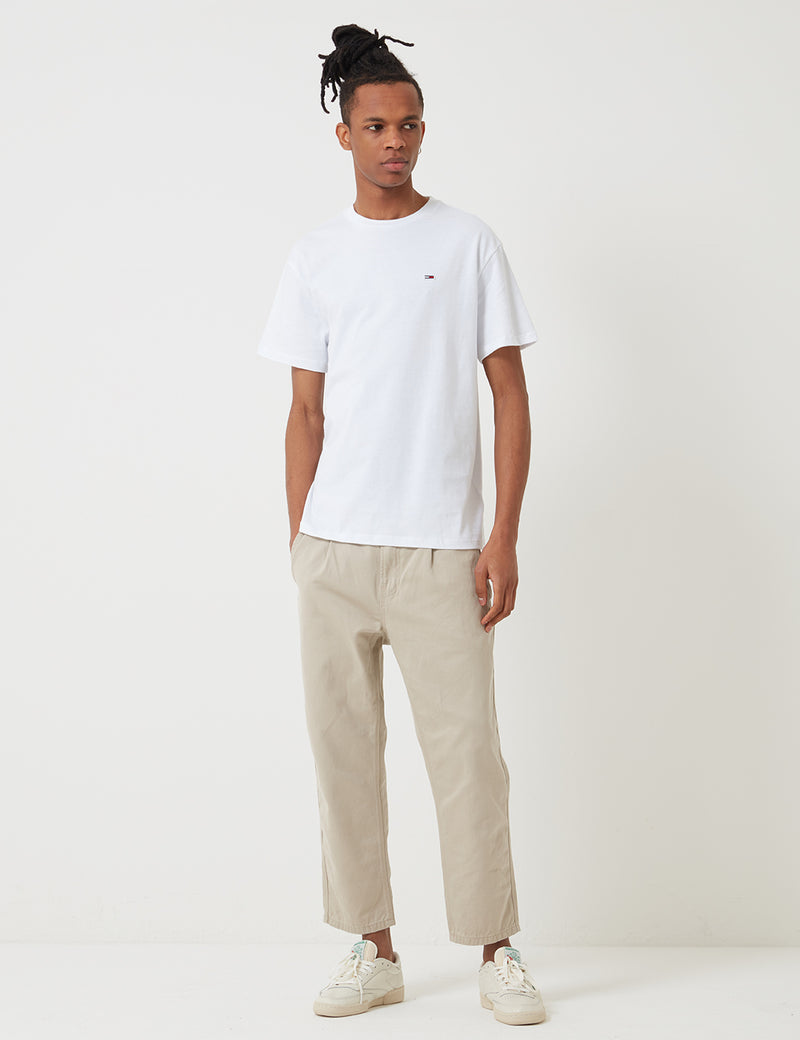 トミーヒルフィガークラシックTシャツ-ホワイト