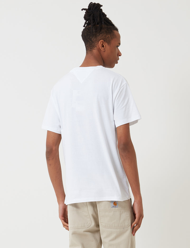 トミーヒルフィガークラシックTシャツ-ホワイト