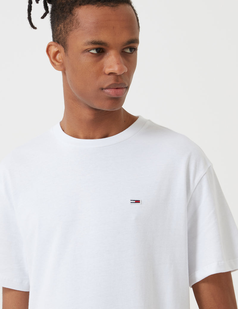トミーヒルフィガークラシックTシャツ-ホワイト