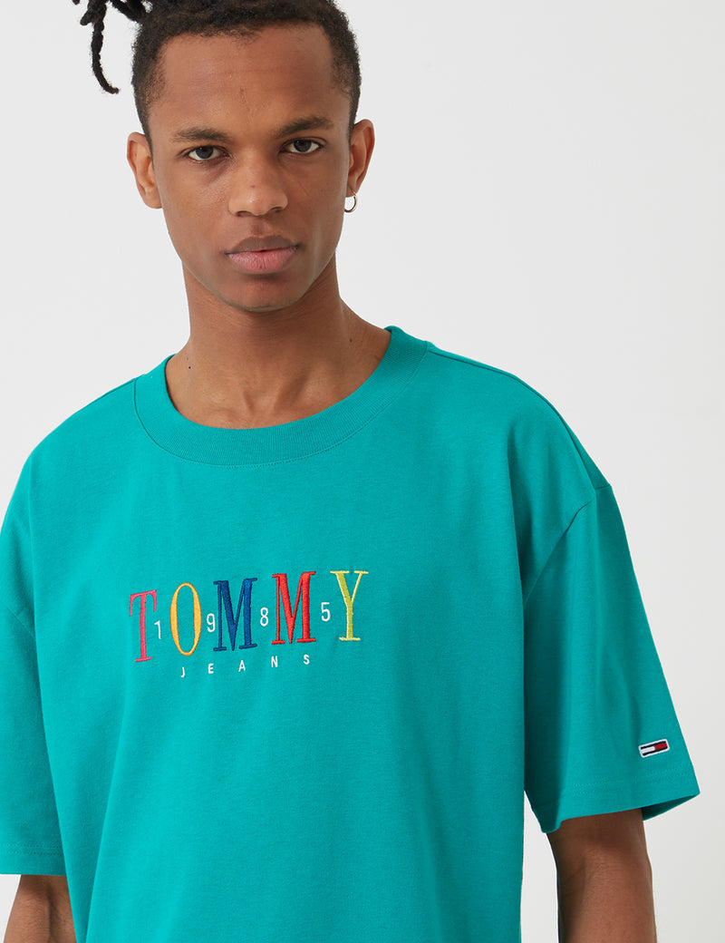 T-Shirt à Manche Courte Tommy Hilfiger 85 - Dynasty Green