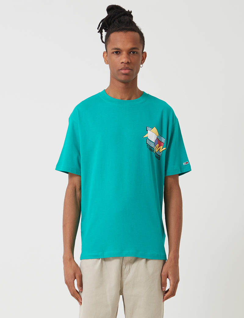 Tommy Hilfiger Retro Geo T-Shirt - Dynasty Green