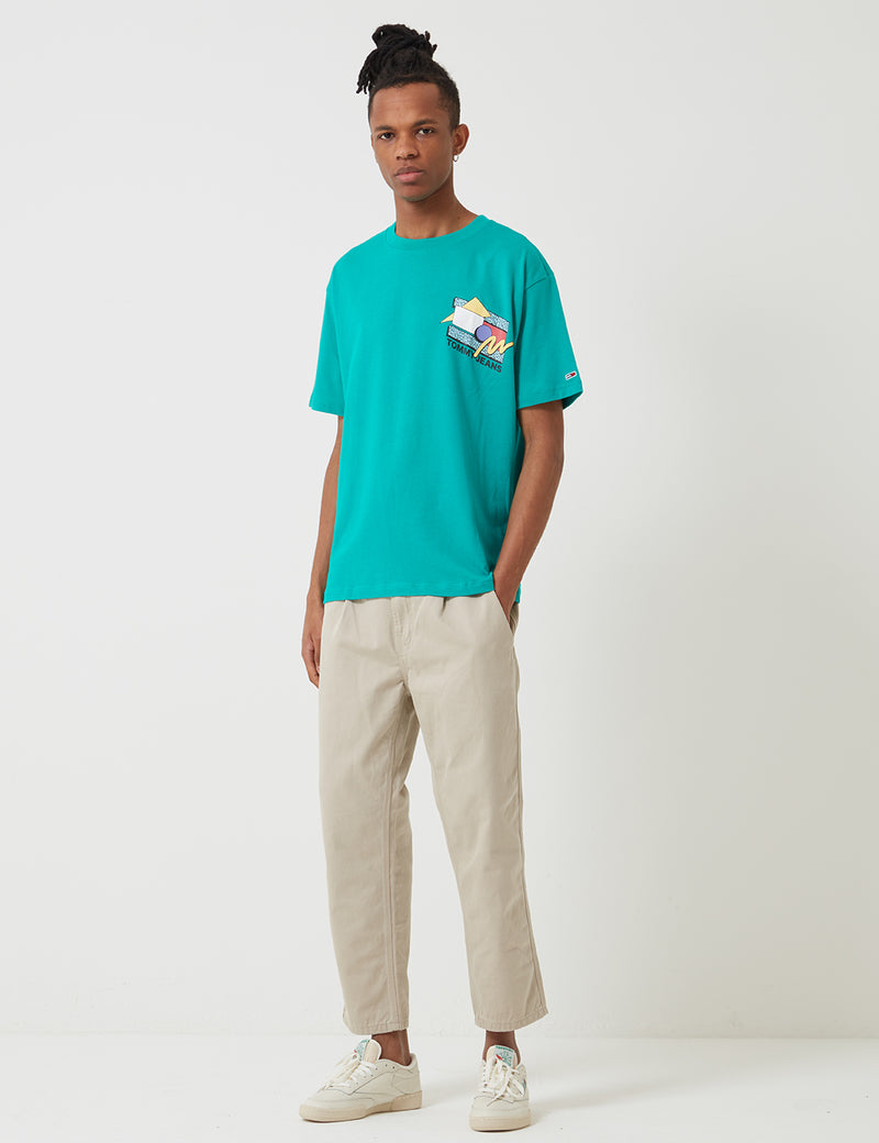 Tommy Hilfiger Retro Geo T-Shirt - Dynasty Green