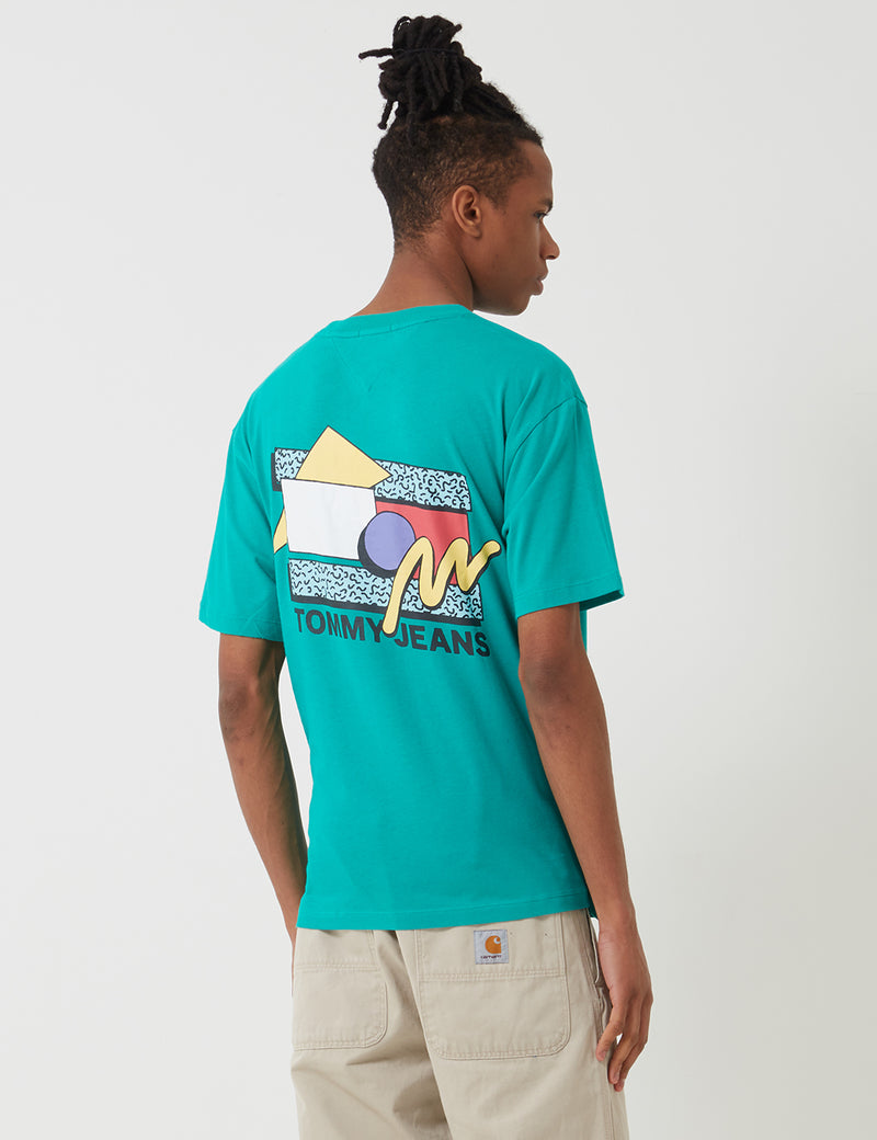 Tommy Hilfiger Retro Geo T-Shirt - Dynasty Green